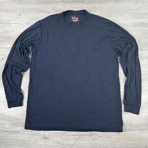 Drifire Shirt Mens Large Navy Blue Long Sleeve Flame Resistant FR Baselayer USA